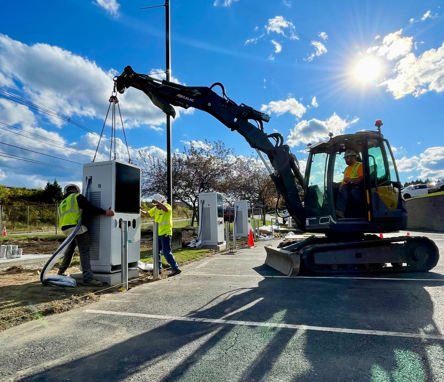 EV charging infrastructure installation