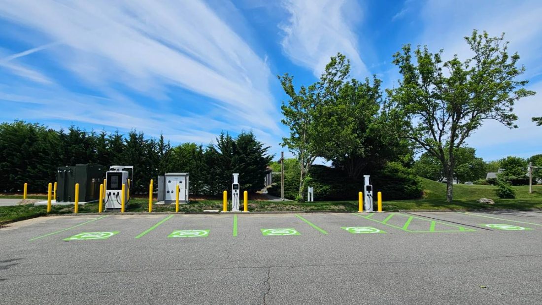 Hotel and resort EV charging installation